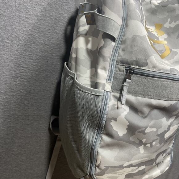 Under Armour Baseball Unisex Adult Utility Backpack 1369318 Gray Camo - Picture 6 of 16